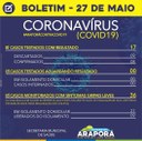 Boletim Coronavírus 27/05/2020