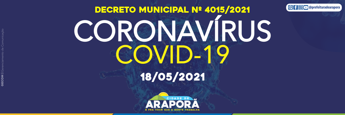 Decreto Municipal nº 4015/2021 - 18/05/2021