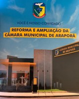 Inauguração da Reforma da Câmara Municipal - Dia 25/04, as 16:00